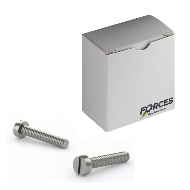 Machine Screw M4-0.70 x 20mm Slotted Cheese Head - Stainless Steel A2 (18-8)