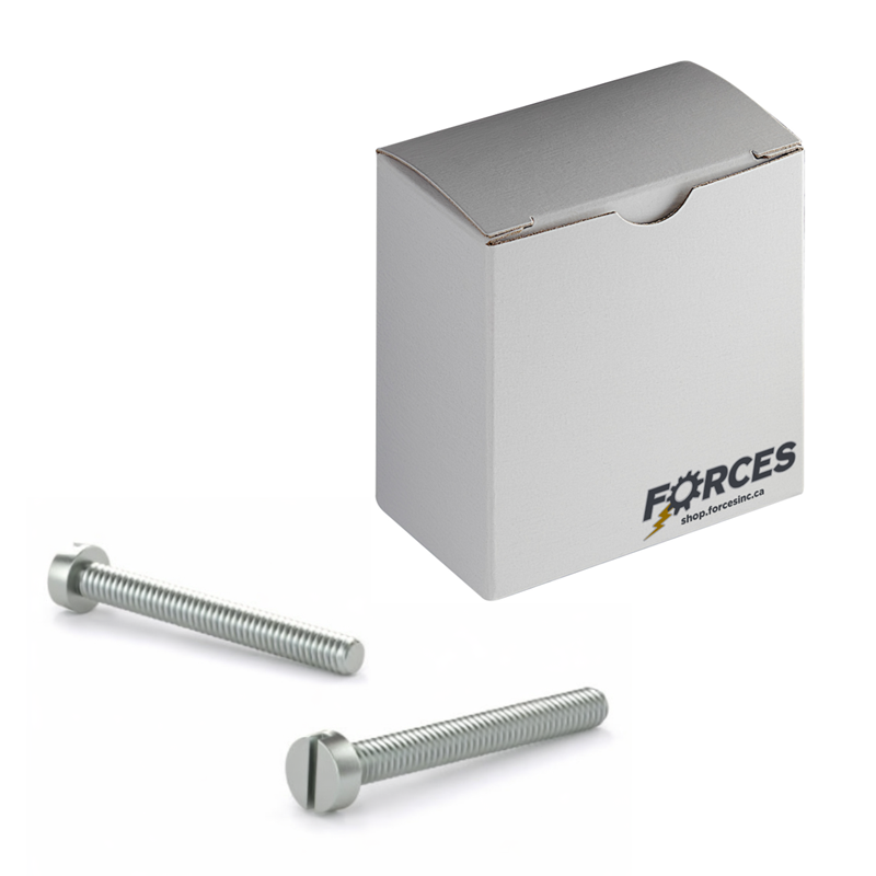 Machine Screw M3-0.50 x 35mm Slotted Cheese Head - Zinc Plated 4.8