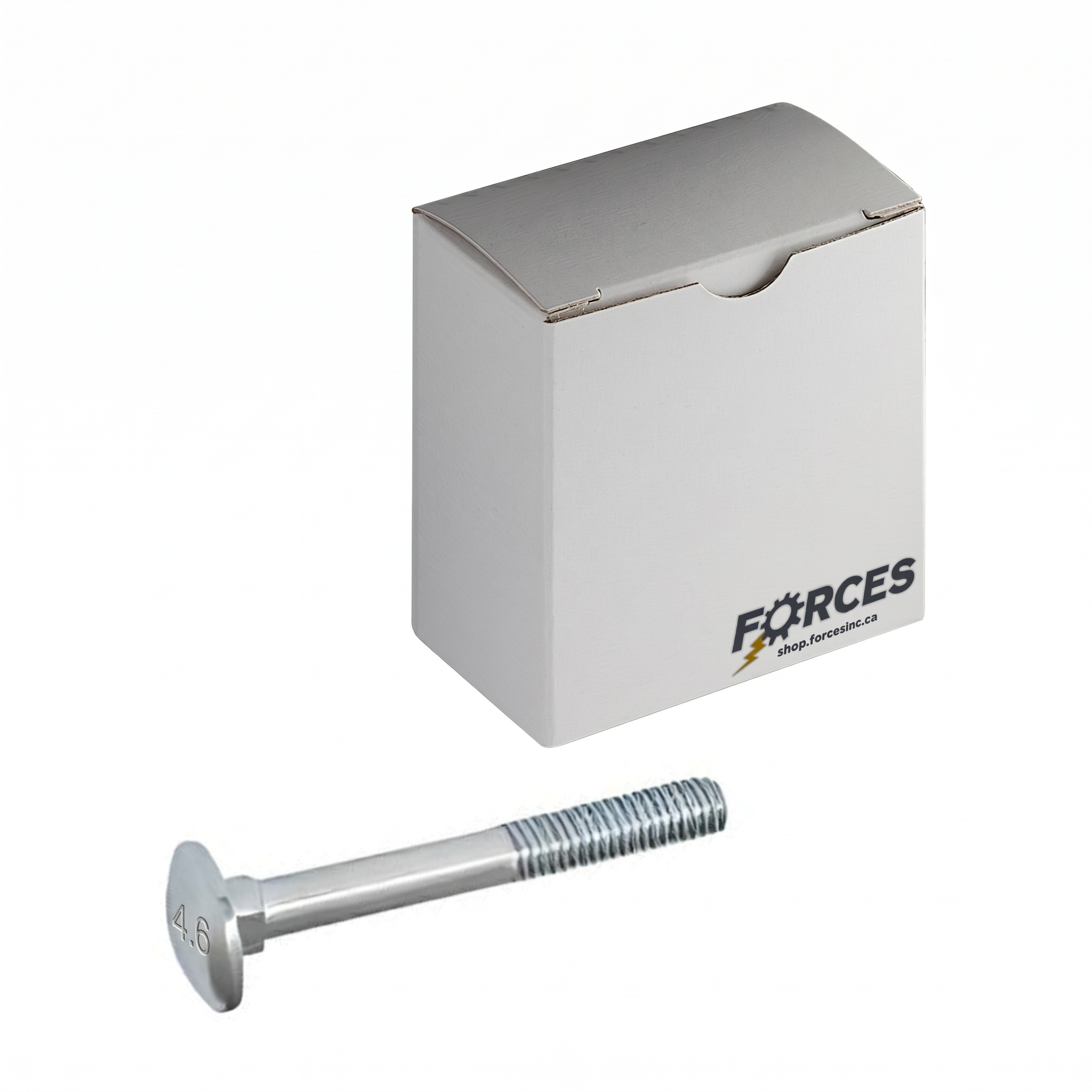 DIN 603 Carriage Bolt M10-1.50 x 80mm Partial thread - Zinc Plated Class 4.6