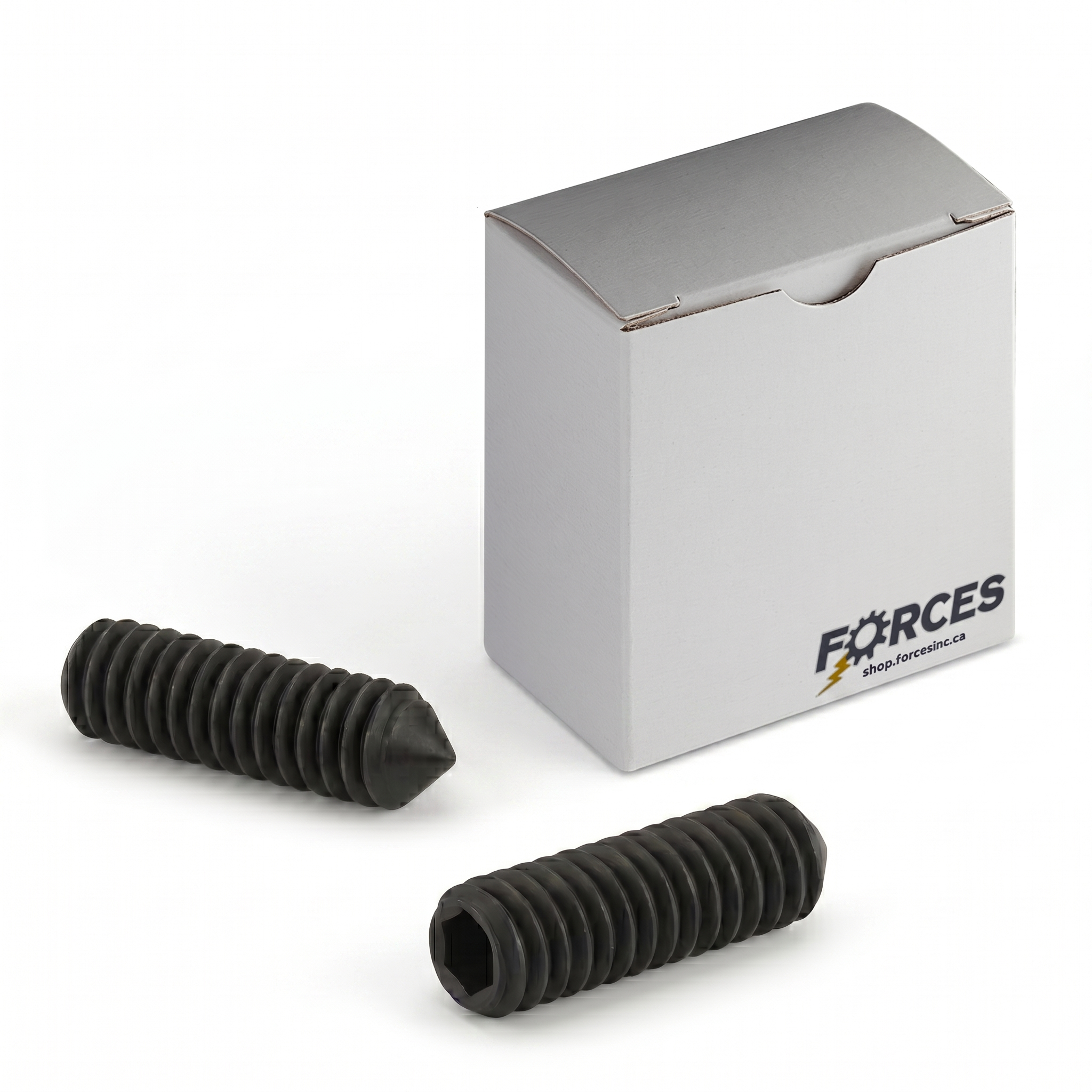 Cone Point Socket Set Screw #6-32 x 3/16" - Black Oxide