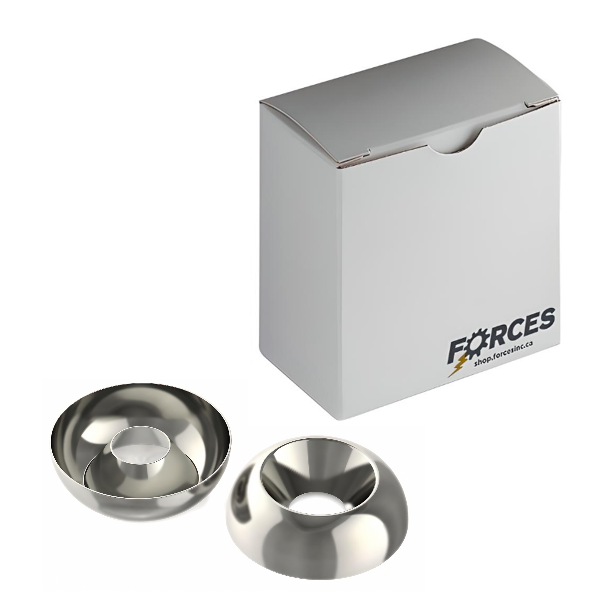 Countersunk Finishing Washer 1/4" - Nickel Plated