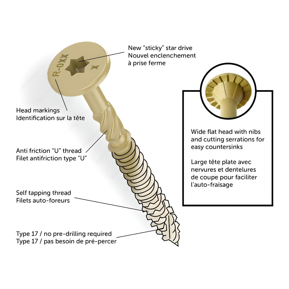 5/16" x 4" PWR Drive CST - General Construction Structural Screw