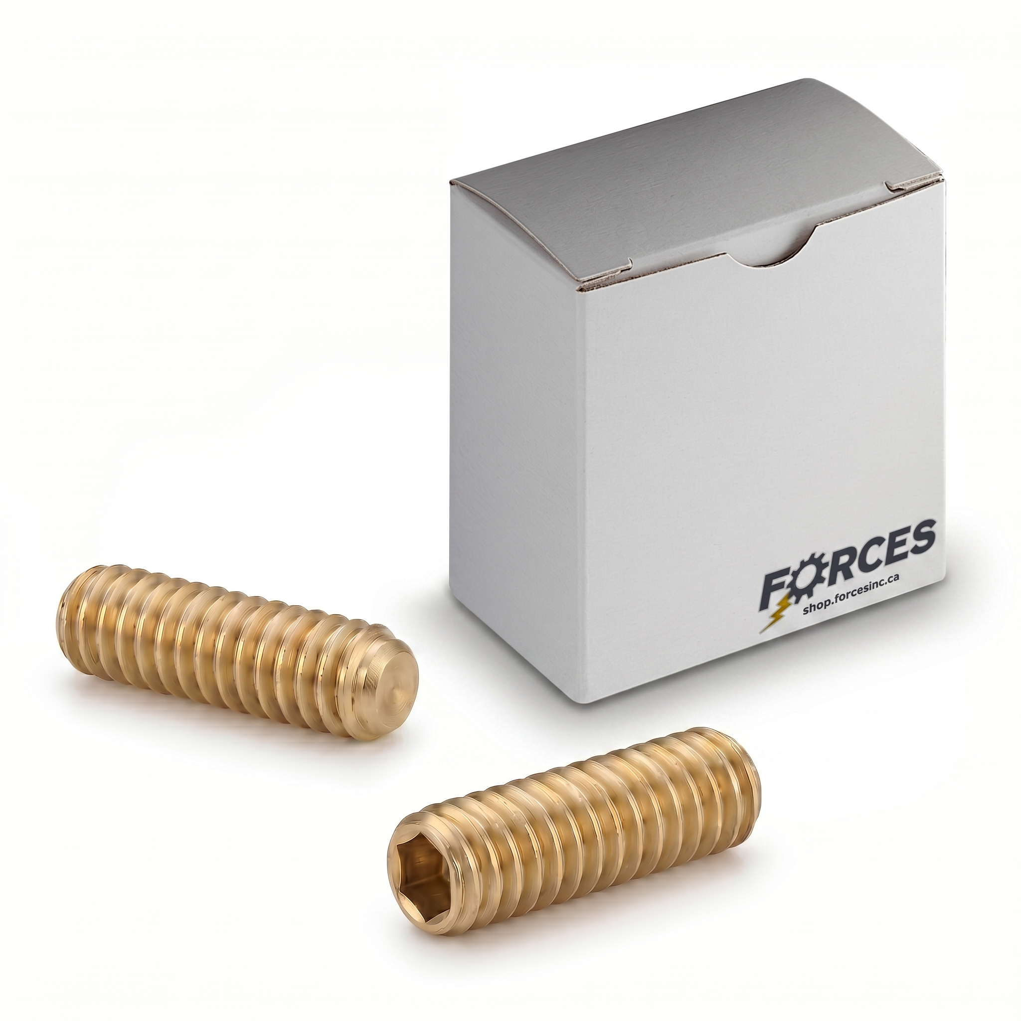 Cup Point Socket Set Screw #10-24 x 1/2" - Brass