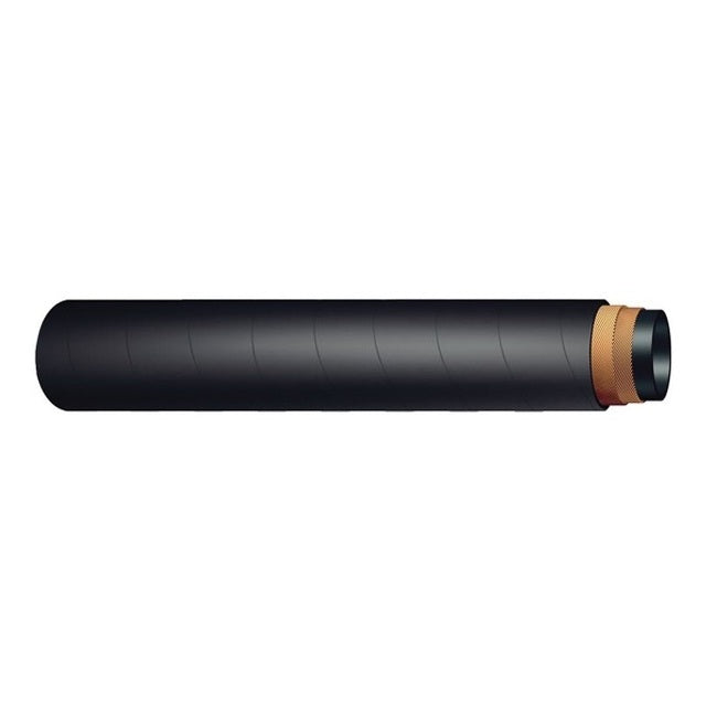 Contractors Water Discharge Hose 2-1/2" I.D. 75 PSI - Black Rubber
