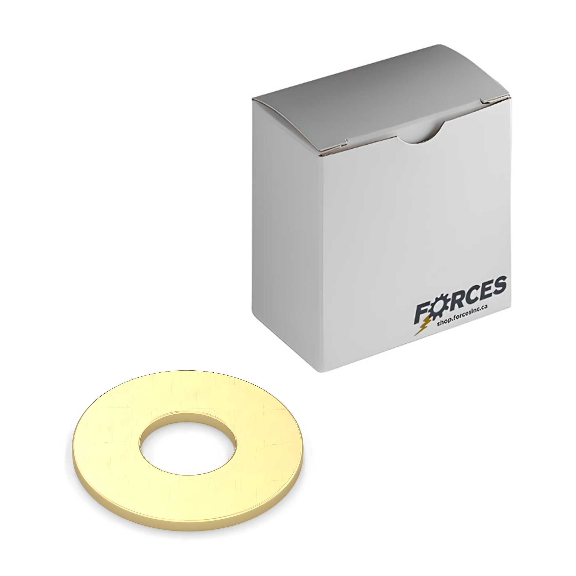 DIN 125A Standard Flat Washer M10 x 20mm O.D. - Brass