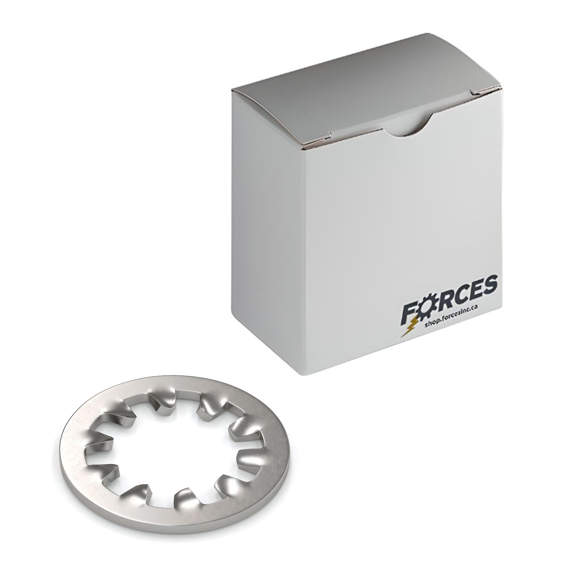 DIN 6797J Internal Tooth Lock Washer M8 - Stainless Steel A2(18-8)