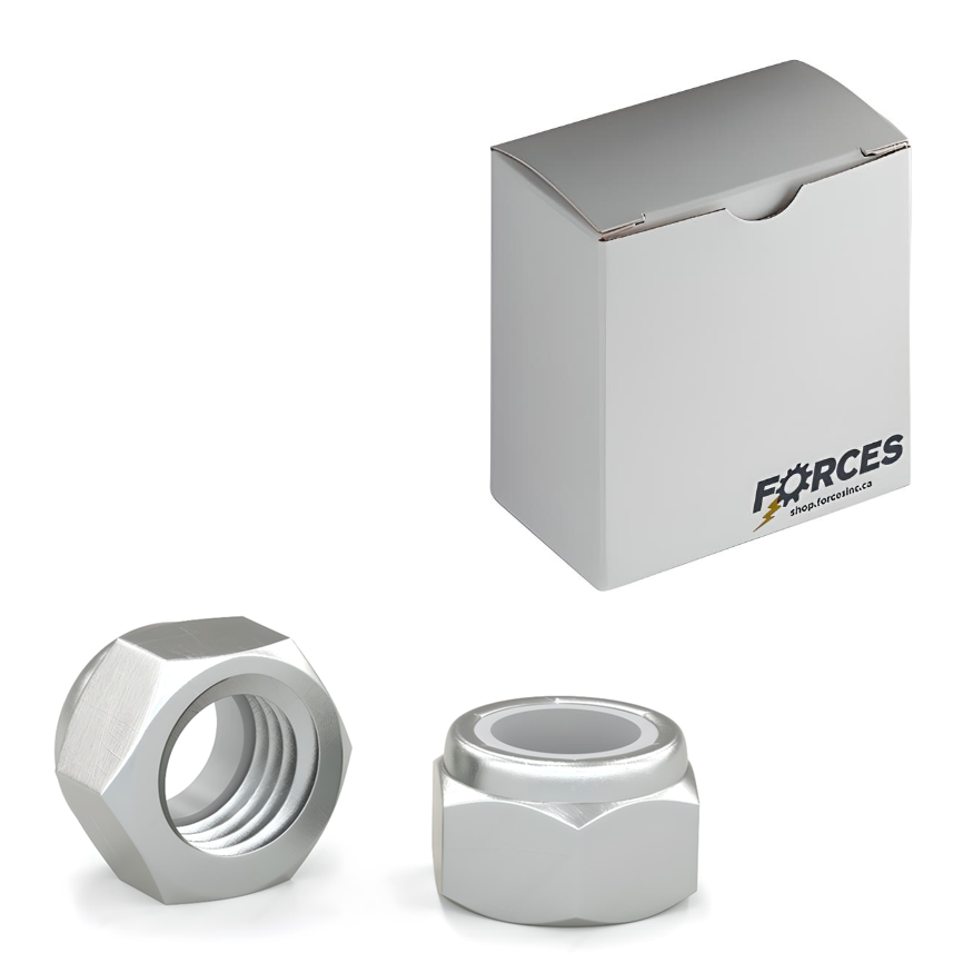M14-1.5 Hex Nylon Insert Lock Nut DIN 985 - Zinc Plated Class 10.9