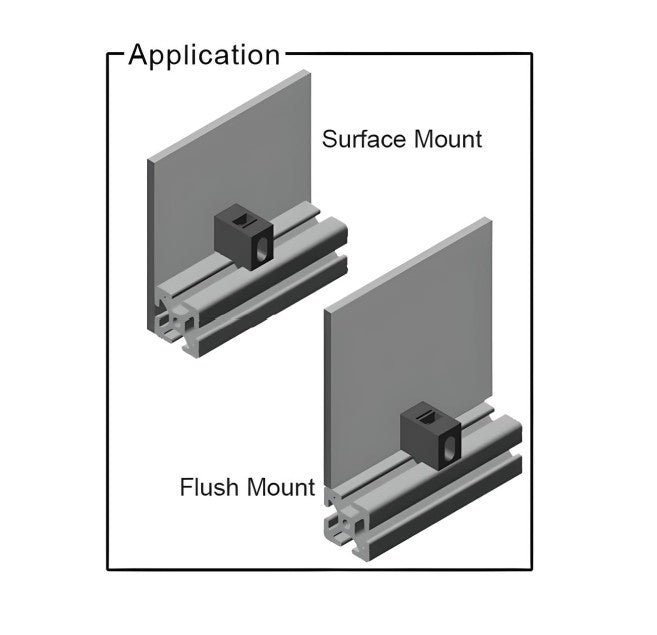 Drop-In Black Panel Mount Block For 10 Series