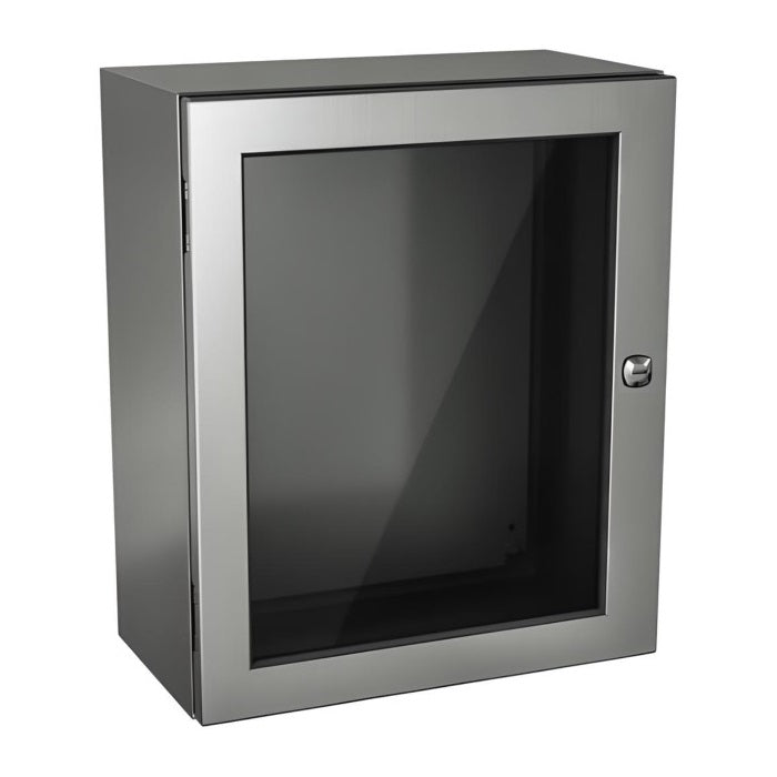 Windowed Enclosure 16" x 12" x 10" NEMA 4X-12/IP66 - Stainless Steel 304