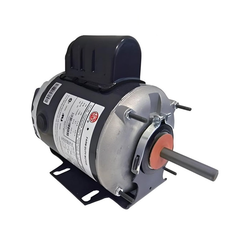 US Motors FD13AA2P4Z9 | Farm Duty Motor 1/3HP, 1800RPM, 115/230V, Frame 48YZ, TEAO