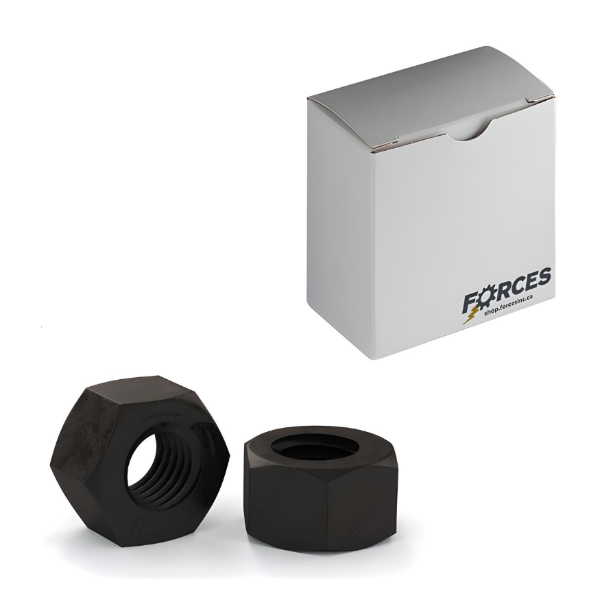 3/4"-10 Hex Nut - Plain Steel Grade 8