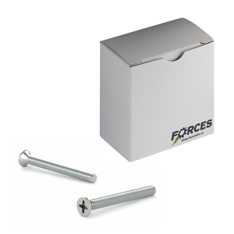 DIN 965 Machine Screw M5-0.80 x 8mm Flat Head Phillips Drive - Zinc Plated 4.8