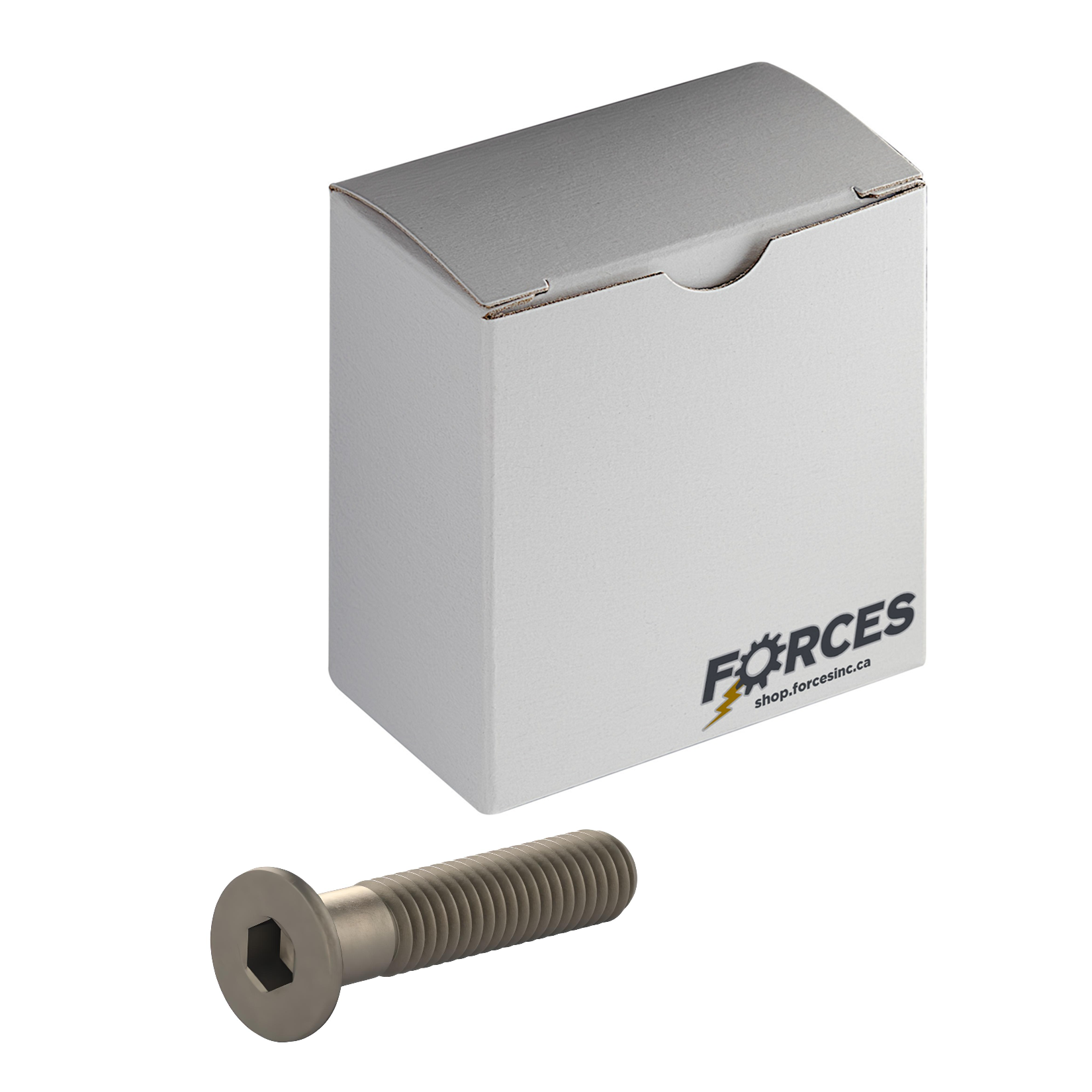 M6-1.0 x 20mm DIN 7991 Flat Head Socket Cap Screw Partial thread - Plain Steel Class 10.9