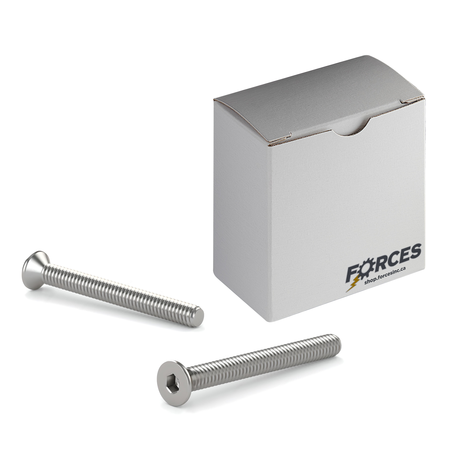 #6-32 x 1/4" Flat Head Socket Cap Screw Full thread - Stainless Steel 18-8