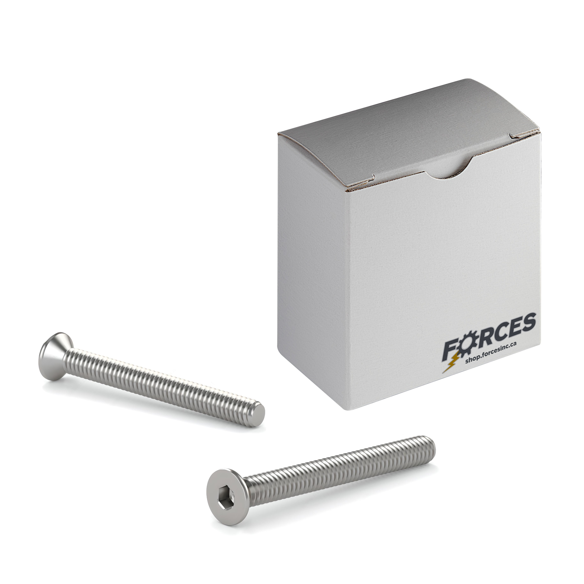 M5-0.8 x 10mm DIN 7991 Flat Head Socket Cap Screw Full thread - Stainless Steel A2(18-8)