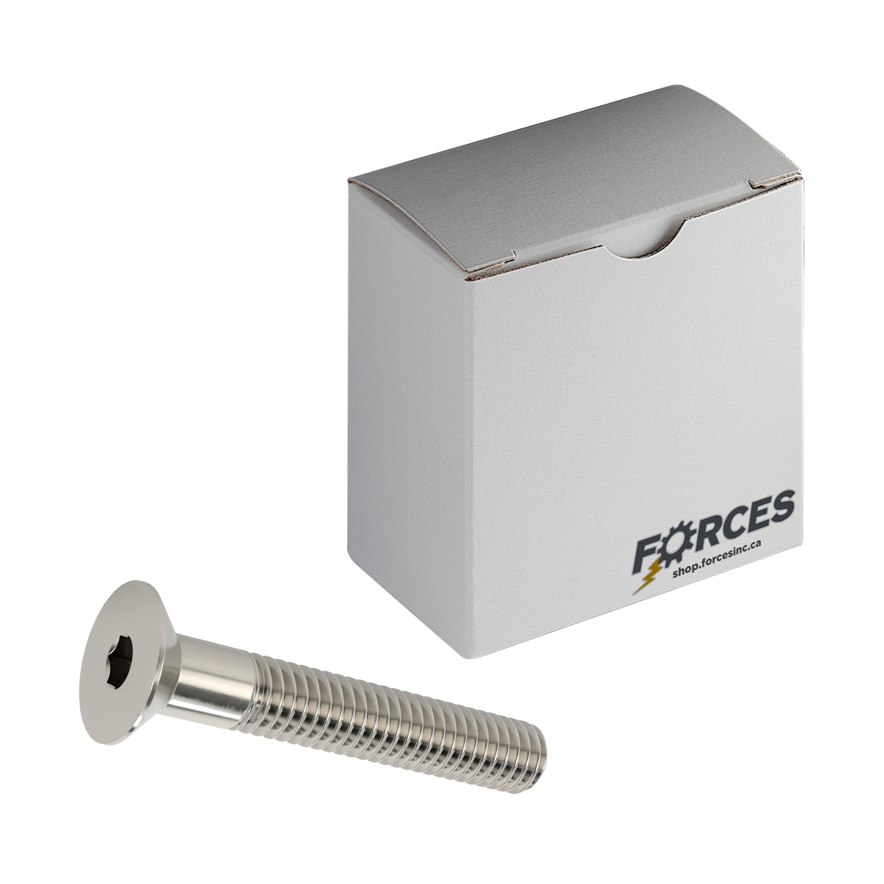 M6-1.0 x 20mm DIN 7991 Flat Head Socket Cap Screw Partial thread - Stainless Steel A2(18-8)