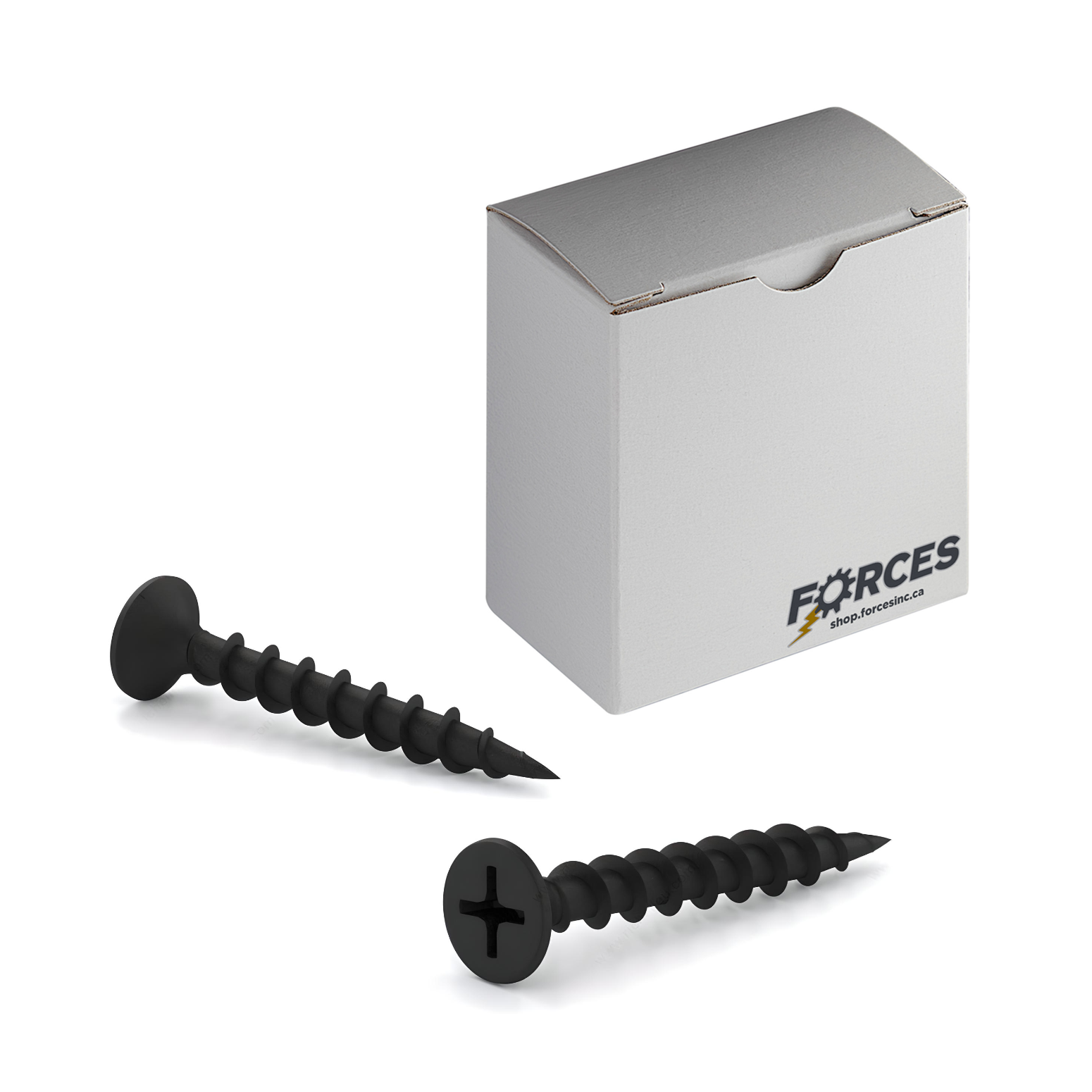 #6 x 2" Drywall Screws Bugle Head Phillips Drive Coarse Thread - Black Phosphate