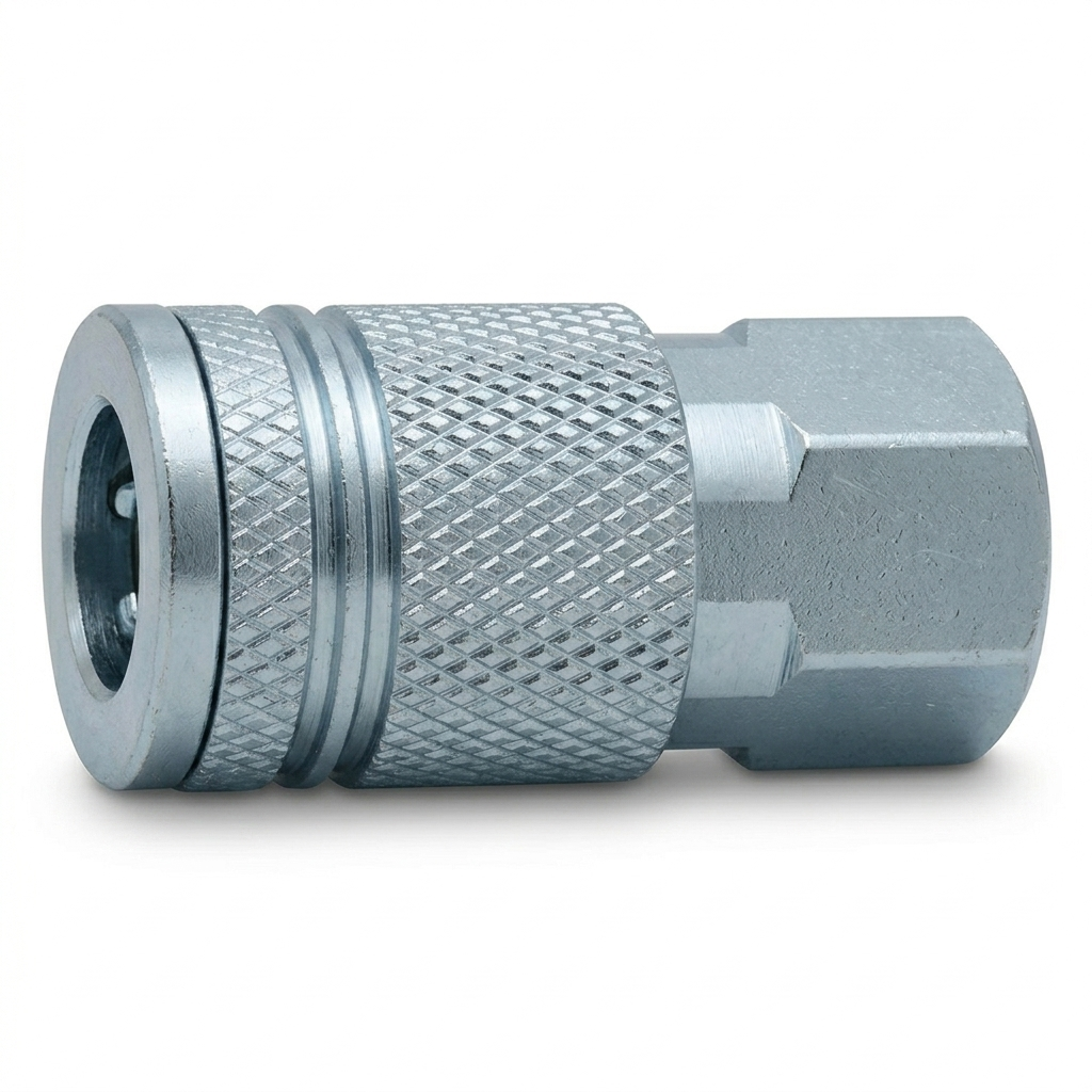 1/4" Industrial Quick Disconnect Coupler x 1/4" Female Pipe NPT - Steel