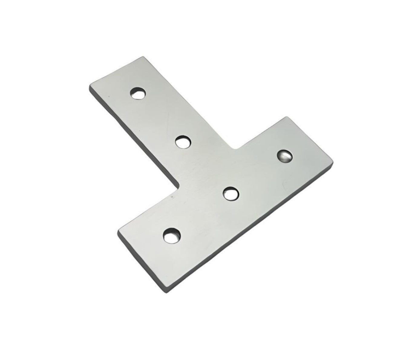 5 Hole Tee Flat Plate 3" x 3" x 3/16" | 10 Series Aluminum T-Slot