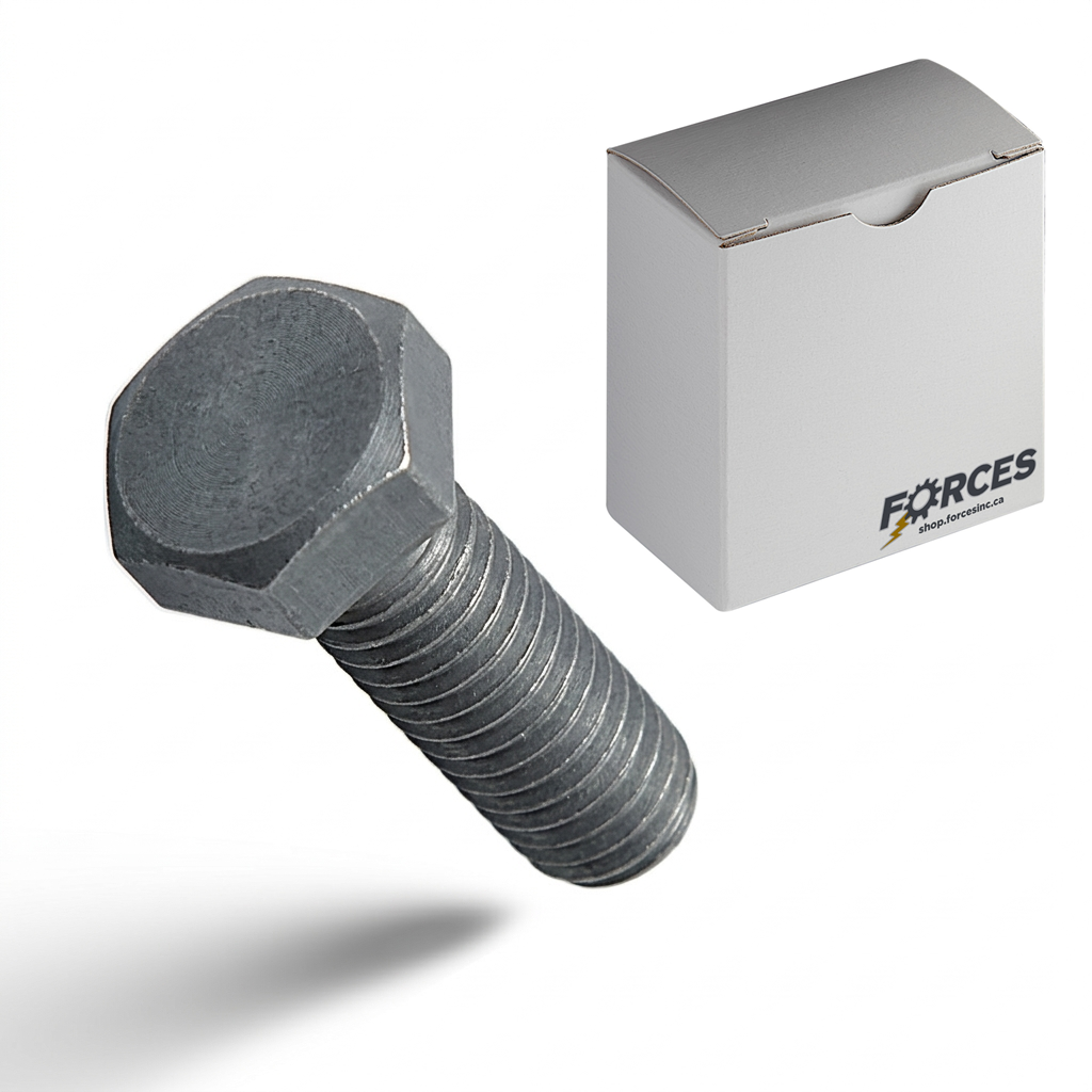 Hex Head Bolt 1-1/4"-7 x 3" Full thread - Plain Steel Grade 2