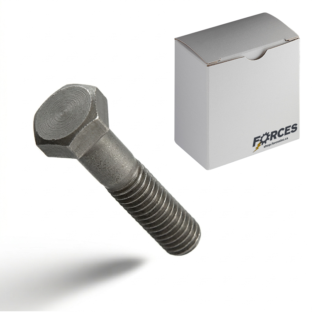 Hex Head Bolt 1-1/2"-6 x 4-1/2" Partial thread - Plain Steel Grade 2