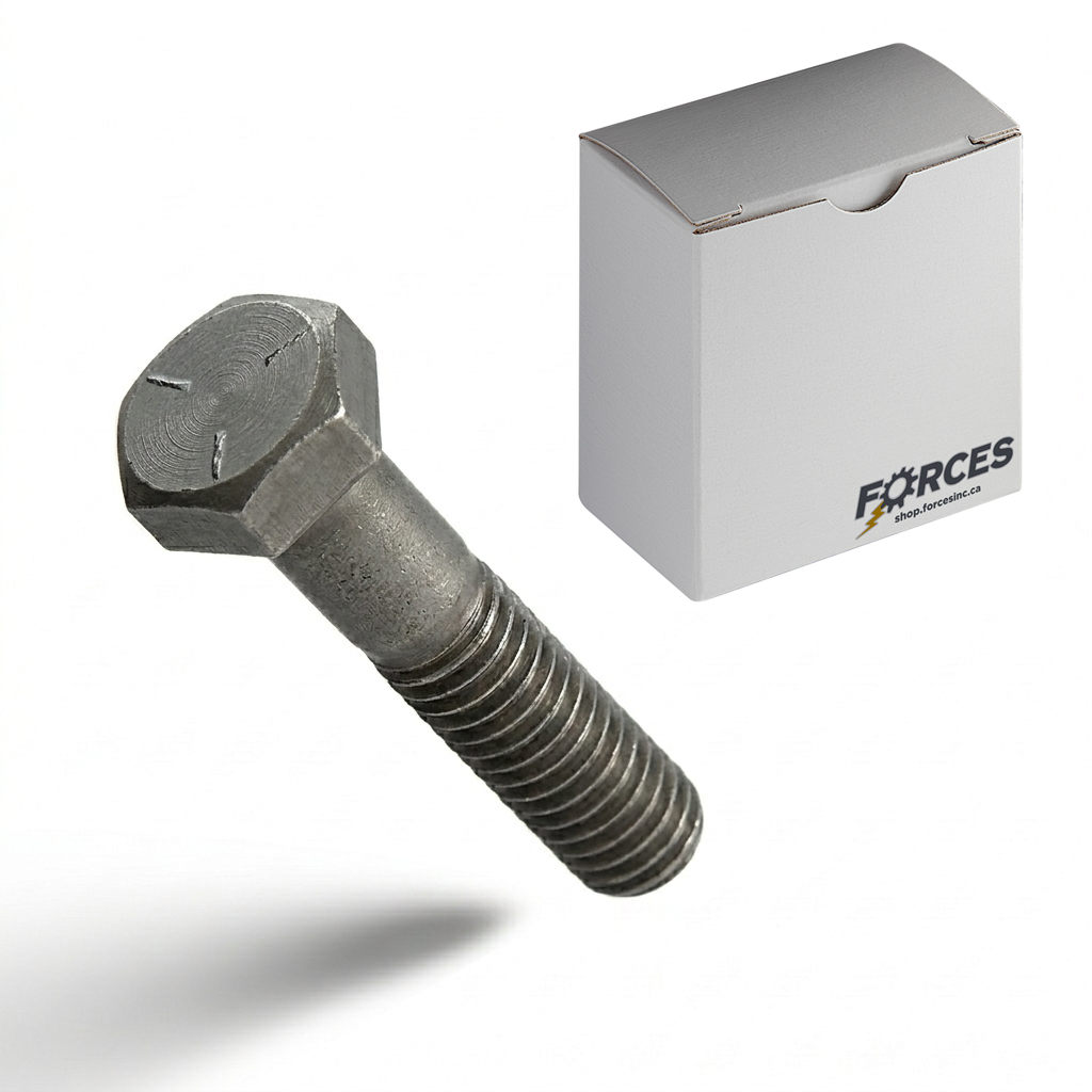Hex Head Bolt 7/8"-9 x 3" Partial thread - Plain Steel Grade 5