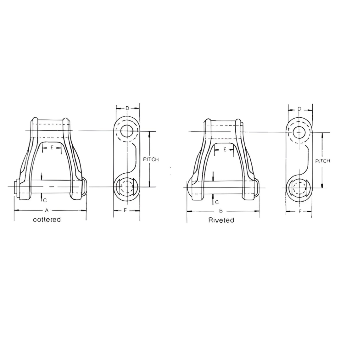 H74 H-Class Mill Conveyor Chain - 10ft