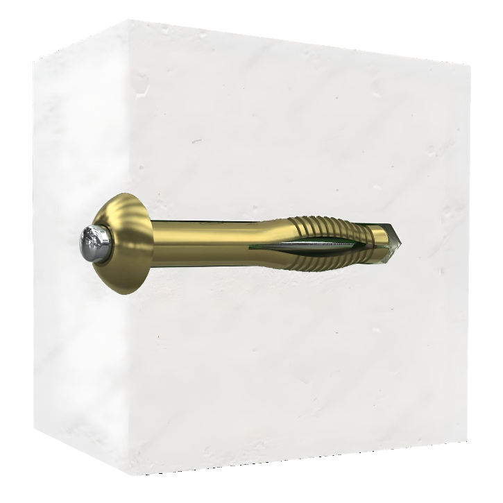 1/4" x 2" Hammer Drive Anchor - Nylon/Steel