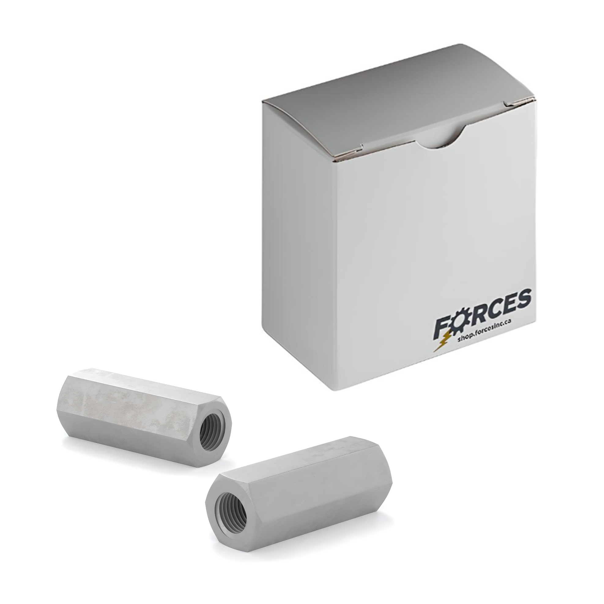 3/8"-16 x 1-3/4" Hex Coupling Nut - Hot-Dip Galvanized Steel