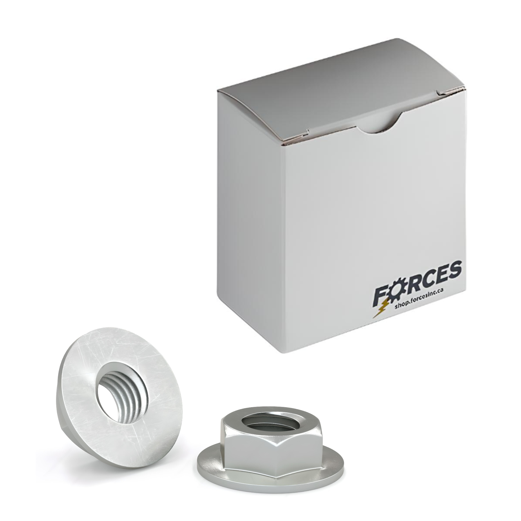 DIN 6923 M6-1.0 Flanged Nut - Zinc Plated Class 8.8