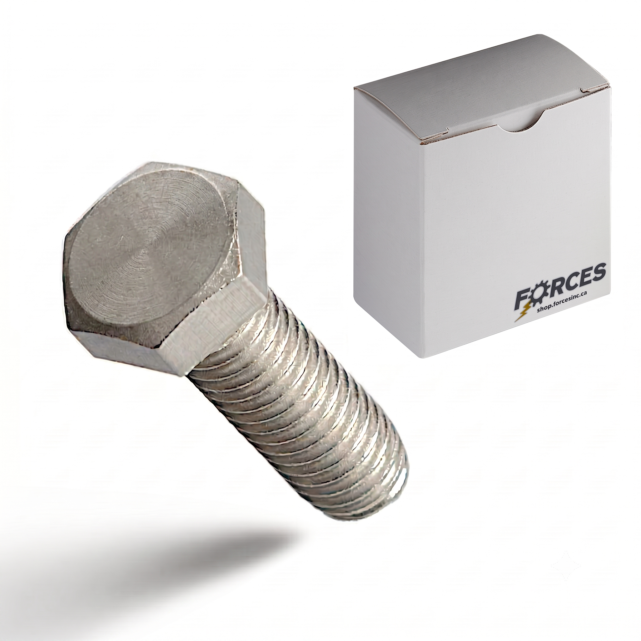 Hex Head Bolt #10-24 x 1" Full thread - Stainless Steel 18-8