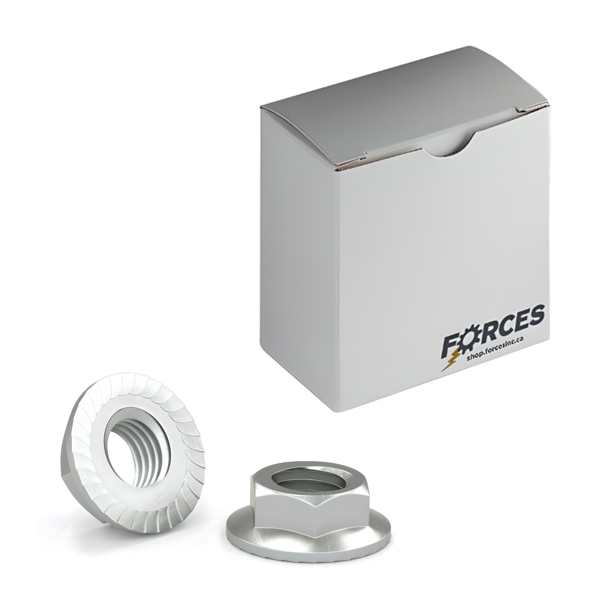 DIN 6923 M10-1.25 Serrated Flanged Nut - Zinc Plated Class 10.9