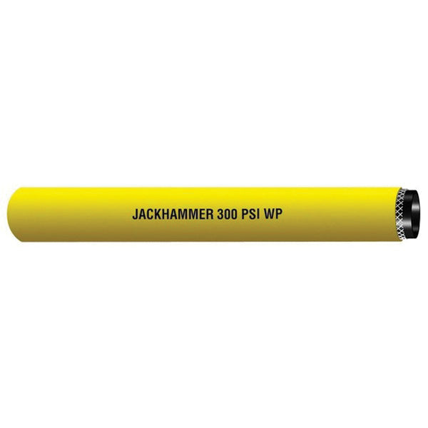 Jackhammer Air Hose 3/4" I.D. 300 PSI - Yellow Rubber