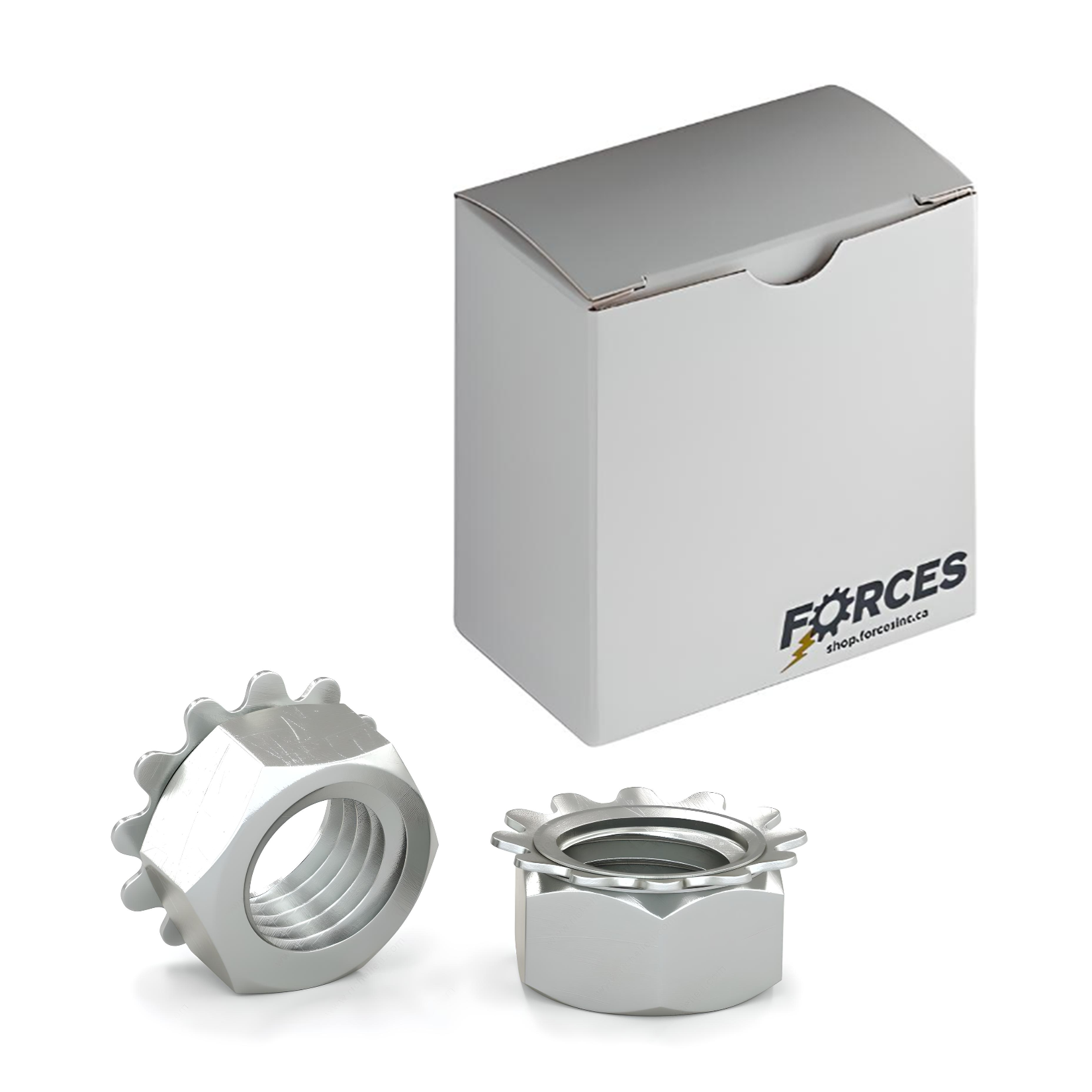 1/4"-20 Keps Nut (K-LOCK) - Zinc Plated