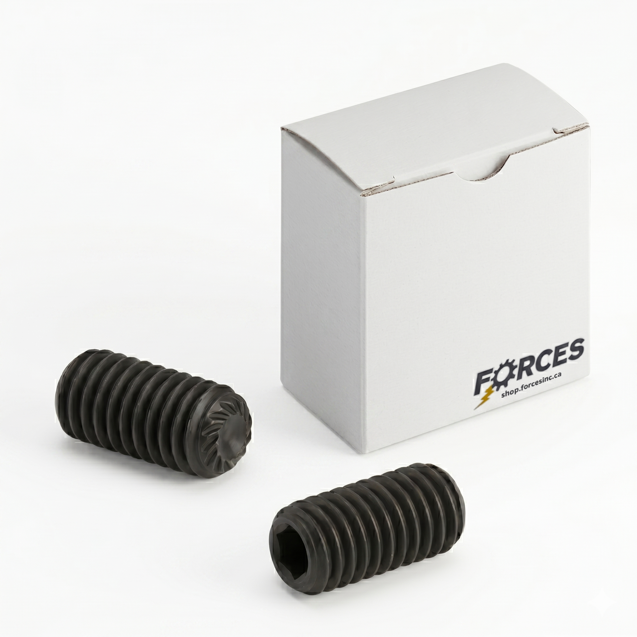 Knurled Cup Point Socket Set Screw M3-0.50 x 5mm - Black Oxide