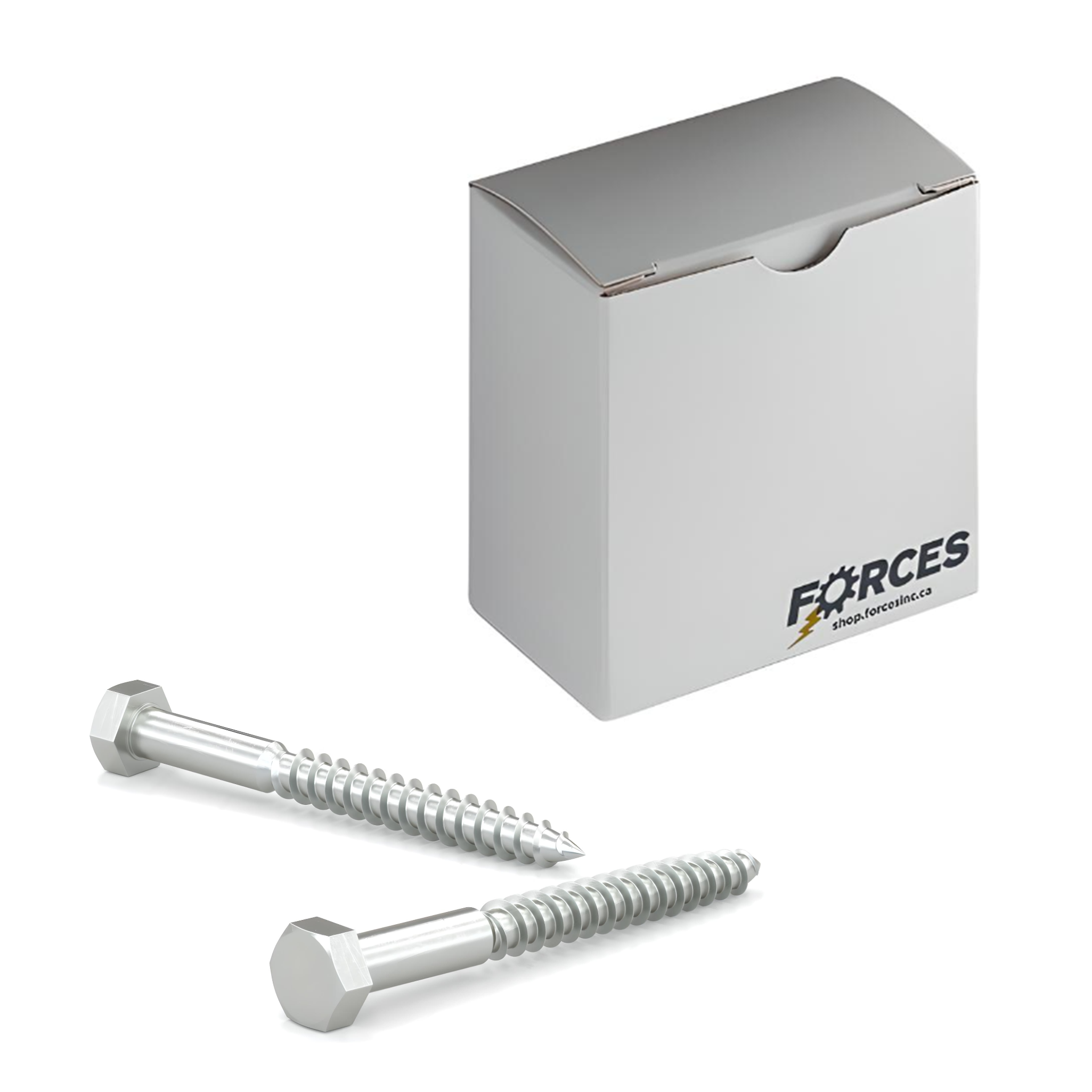 Hex Head Lag Screw 1/2"-6 x 3" - Zinc Plated A307 Grade A