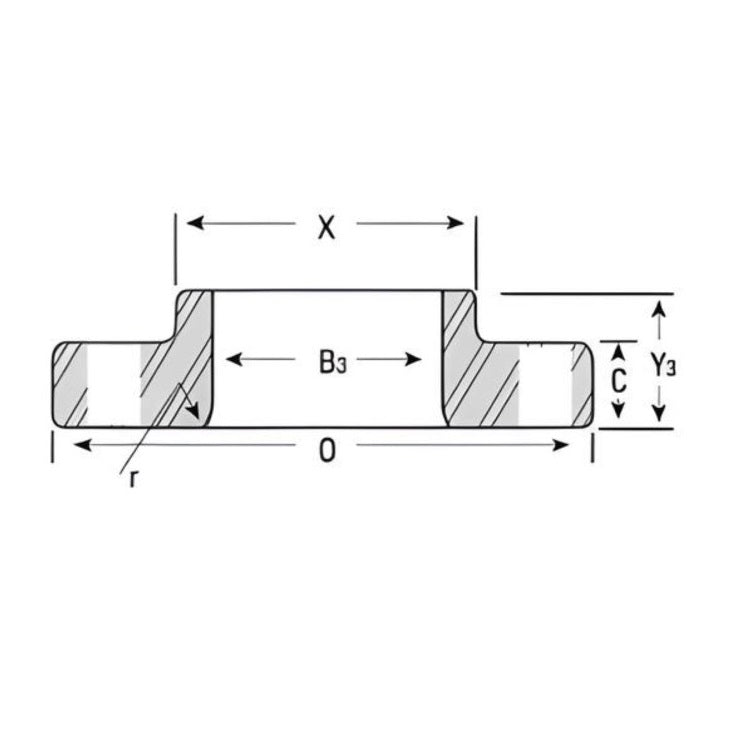 Forged Steel Lap Joint Flange 8" Class #150 - A105N