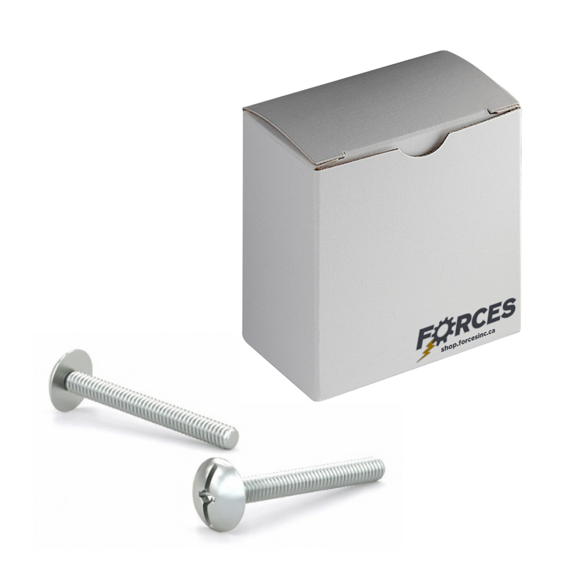Machine Screw #8-32 x 15/16" Large Truss Head Combined Quadrex Slot Drive - Zinc Plated