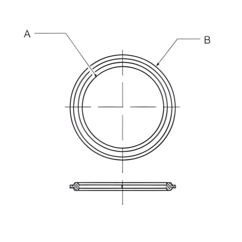 3" Metal Detectable Sanitary Tri-Clamp Gasket Buna | 40MPU-BUZ-XR-300