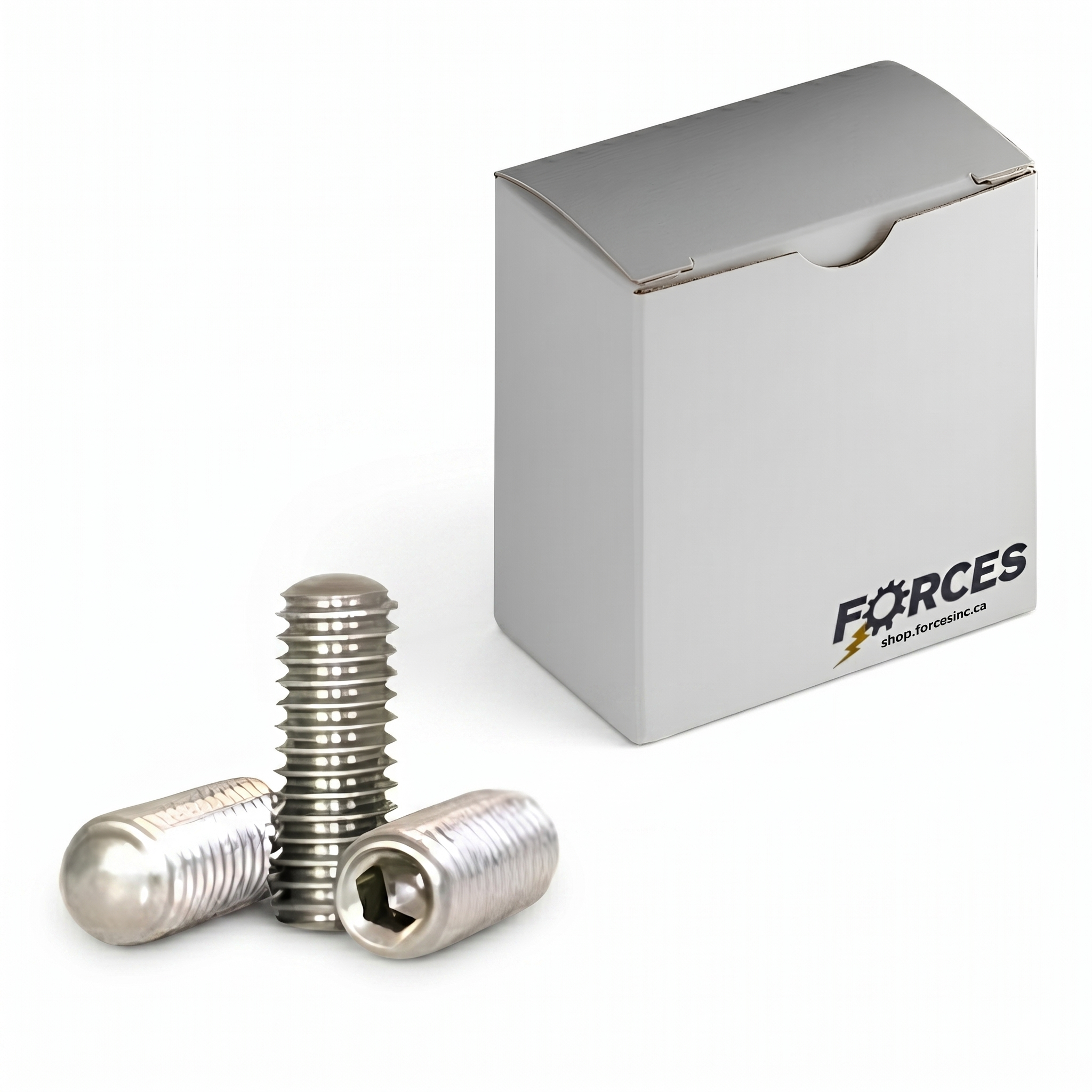 Oval Point Socket Set Screw #10-32 x 3/8" - Stainless Steel 18-8
