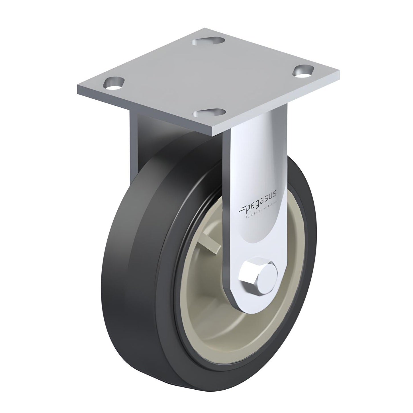 Polyurethane Grey Caster 4" x 2" Rigid 600 lbs Delrin® Bearing P21X Series