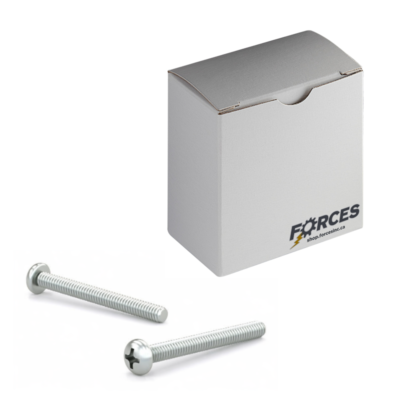 DIN 7985 Machine Screw M5-0.80 x 8mm Pan Head Phillips Drive - Zinc Plated