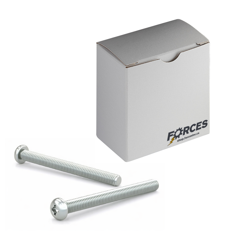 Machine Screw #8-32 x 1" Pan Head Quadrex Drive - Zinc Plated