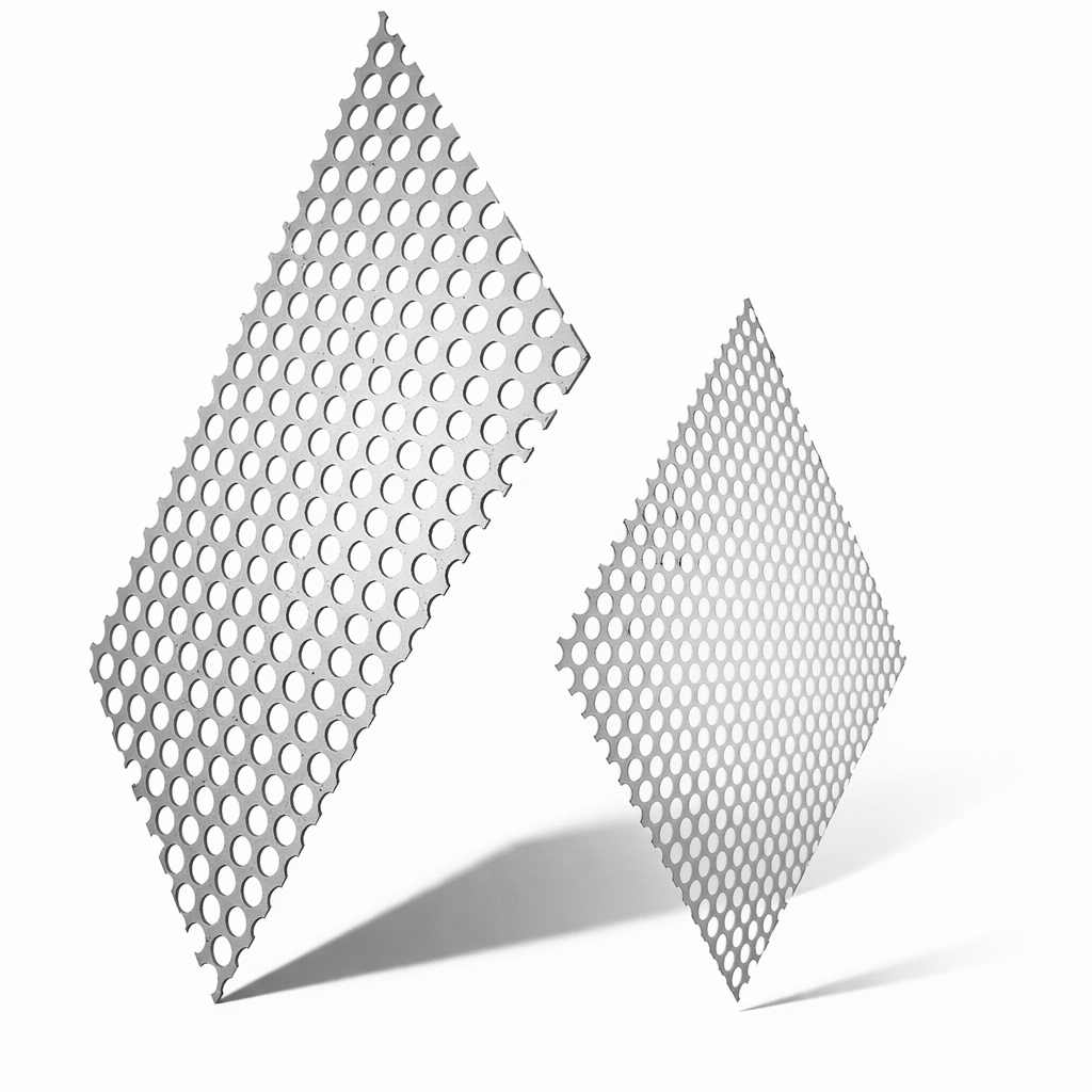 Perforated Sheet 1/8" Round Hole 3/16" STG CTRS 16 Gauge - SS 304