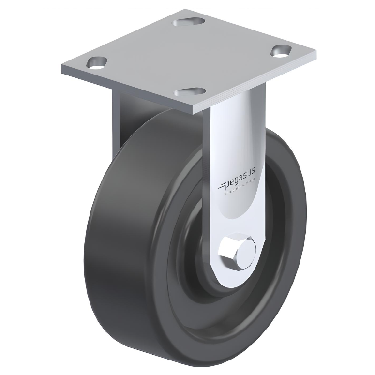 Phenolic Black Caster 8" x 2" Rigid 1250 lbs Roller Bearing P21 Series