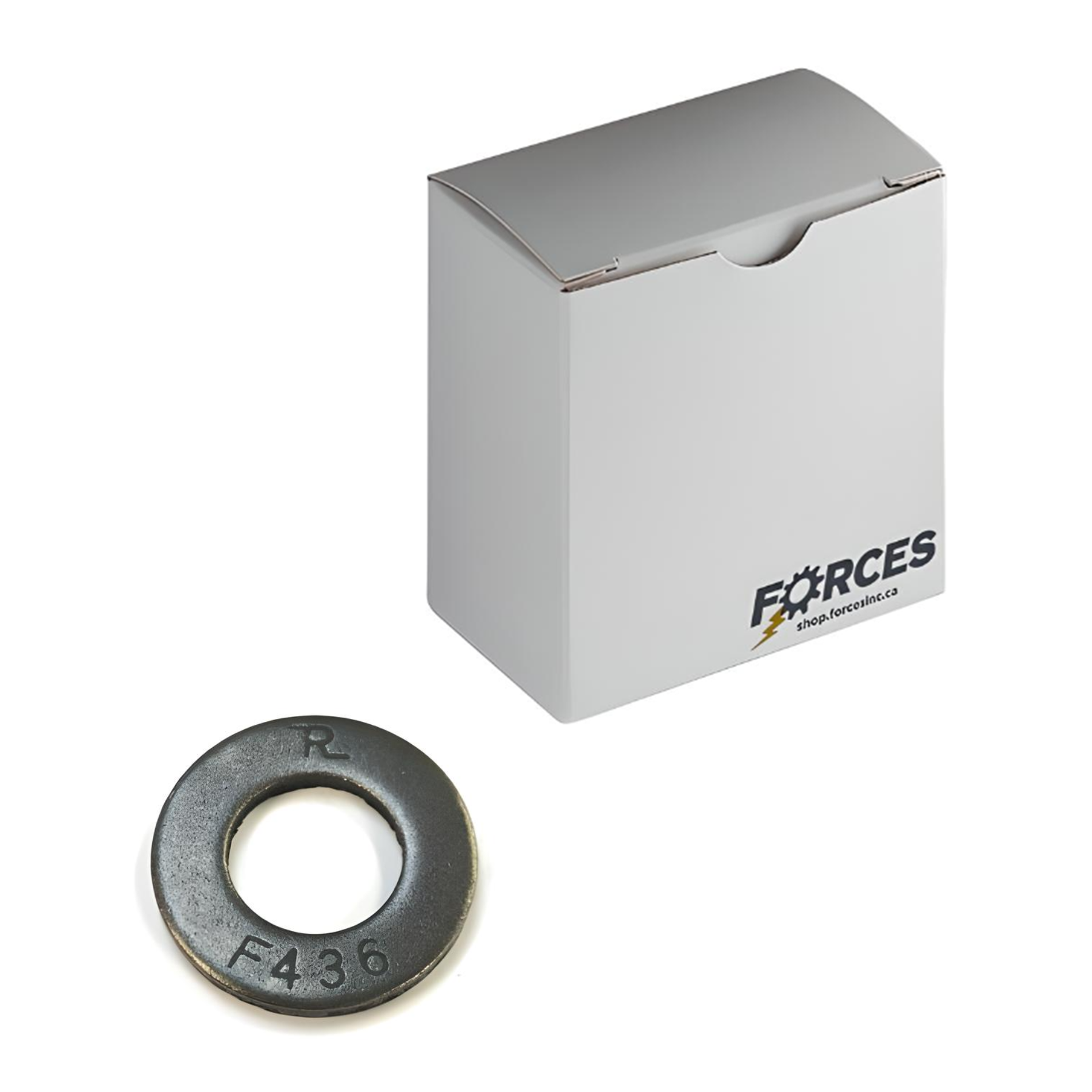 F436 Structural Flat Washer 1/4" x 0.625" O.D. - Plain Steel