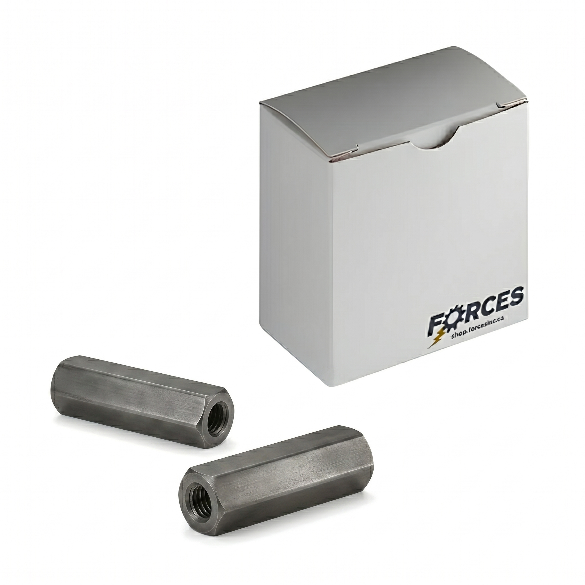 Hex Coupling Nut 3/4"-10 x 1"(W) x 2-1/4"(L) - Plain Steel A563 Grade A
