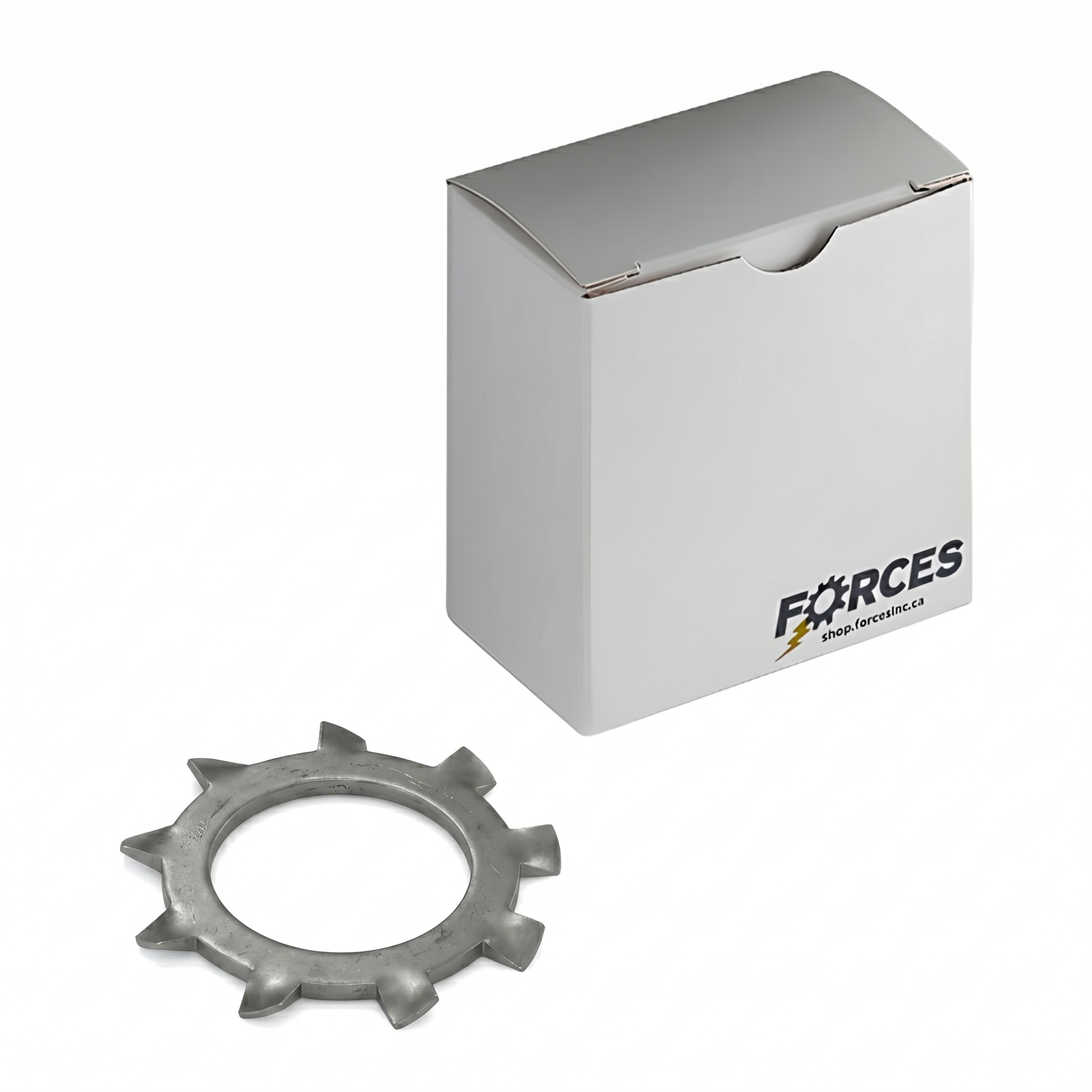 External Tooth Lock Washer #10 - Plain Steel