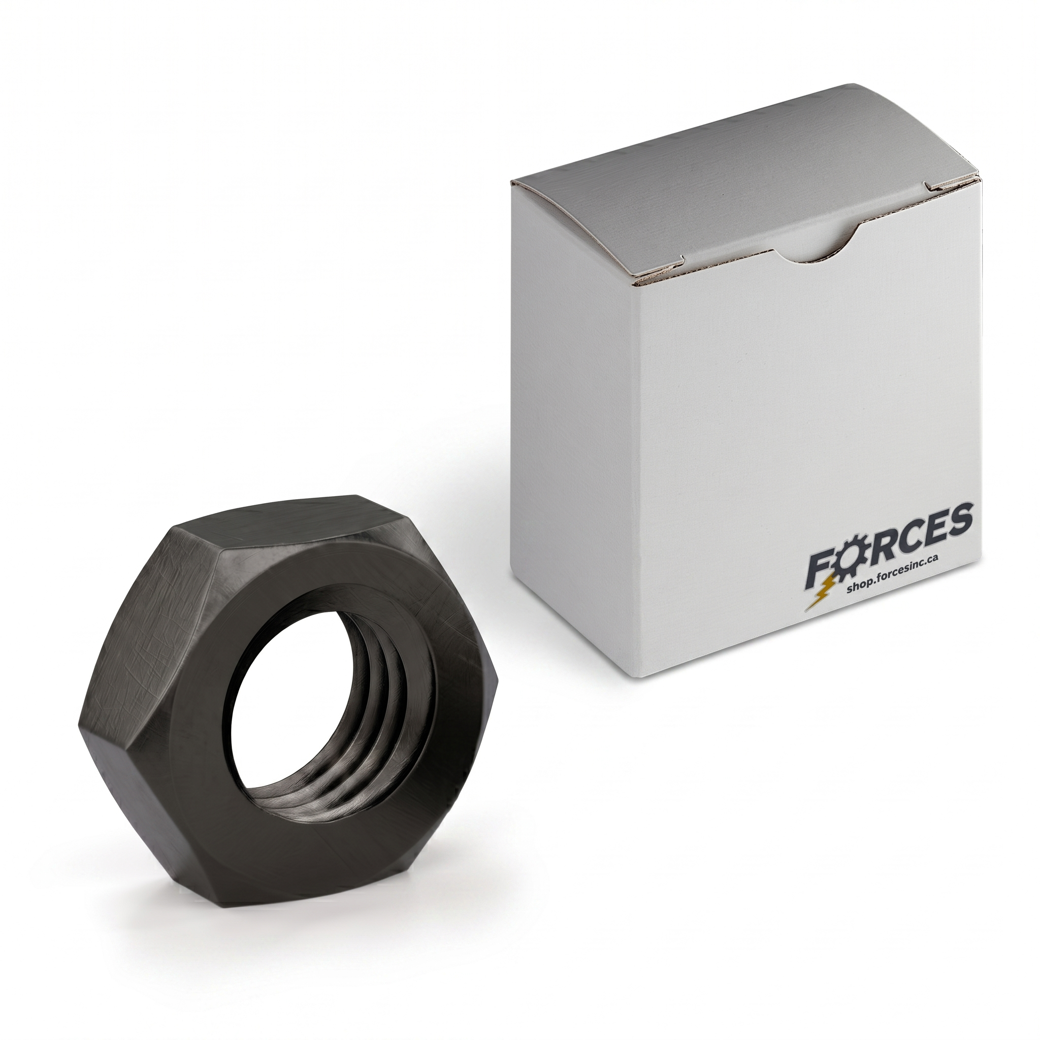 Hex Machine Screw Nut 3/8"-16 - Plain Steel