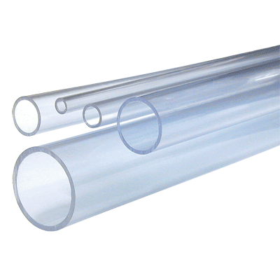 6" Plain End PVC Pipe Clear Sch 80 - 10ft